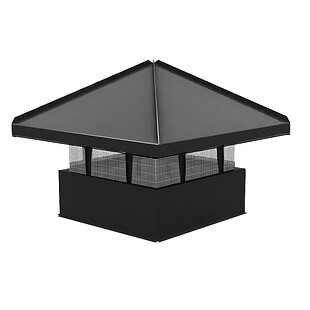 Колпак кровельный М-1 (Стандартный), МАТ, RAL 9005