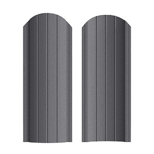 Штакетник Рубин ПРЕМИУМ RAL7024, МАТ, двусторонний