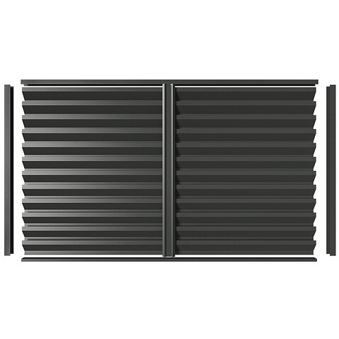 Забор-жалюзи ULTRA (в разборе), МАТ, RAL7016