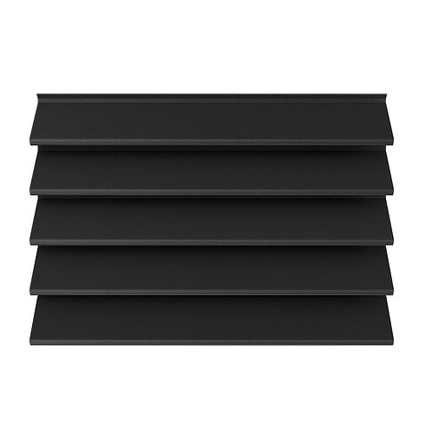 Забор-жалюзи ALFA (в разборе), МАТ, RAL9005