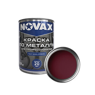 Краска NOVAX 3в1, RAL 3005, МАТ, 1л