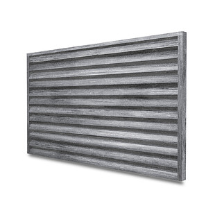 Забор-жалюзи ROUND (секция в сборе), PRINTECH, Античный дуб светло-серый