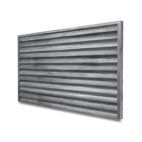 Забор-жалюзи ROUND (секция в сборе), PRINTECH, Античный дуб светло-серый