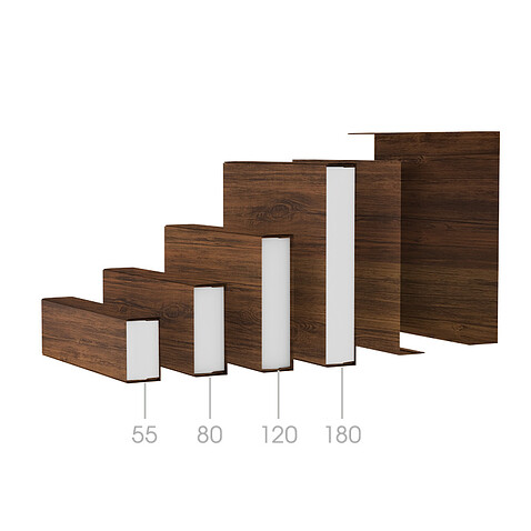 Забор Ранчо Classic 120, Темный дуб