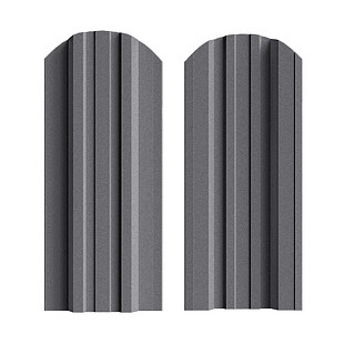 Штакетник Трапеция усил. ПРЕМИУМ RAL7024, МАТ, двусторонний