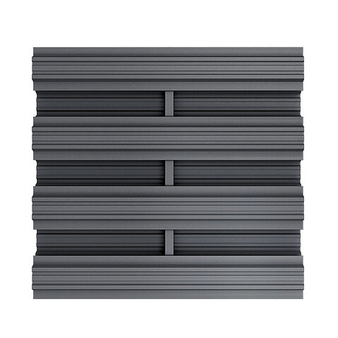 Штакетник Трапеция усил. СТАНДАРТ RAL7024, ГЛЯНЕЦ, двусторонний