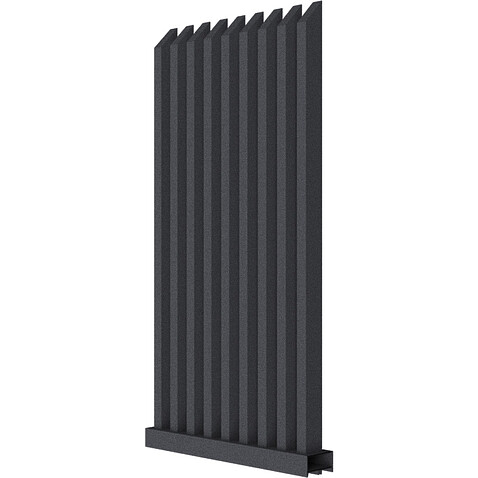 Забор Форпост AL, 80x40мм, зазор 50 мм, срез 45°, RAL 7024 МУАР