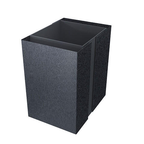 Декоративная накладка на столб 60*40, КВАРЦ, RAL 7024, 2м.п.