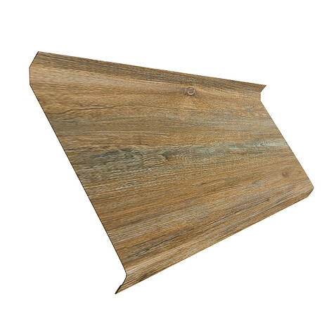 Забор-жалюзи ALFA (в разборе), PRINTECH, Античный дуб золотой