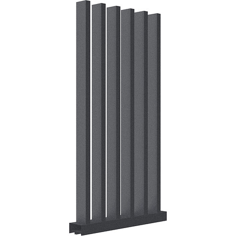 Забор Форпост AL, 100x40мм, зазор 100мм, срез 90°, RAL 7024 МУАР