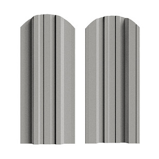 Штакетник Трапеция усил. ПРЕМИУМ RAL7004, МАТ, двусторонний