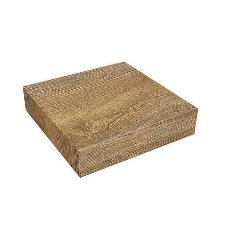 Заглушка на столб плоская, 63*63 мм, PRINTECH, Античный дуб золотой