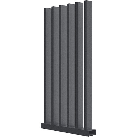 Забор Форпост AL, 100x40мм, зазор 100мм, срез 90°, RAL 7024 МУАР