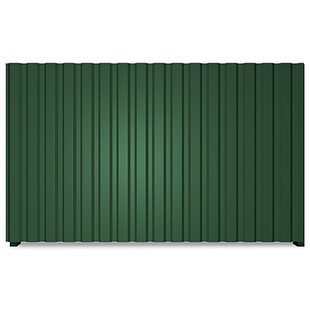 Профнастил МП20, ГЛЯНЕЦ, RAL6005, 0,45 мм, двусторонний