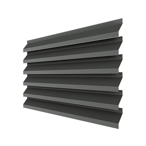 Забор-жалюзи ULTRA (в разборе), МАТ, RAL7016