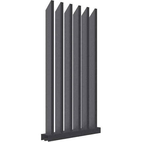 Забор Форпост AL, 100x40мм, зазор 100мм, срез 45°, RAL 7024 МУАР