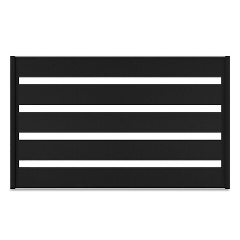 Забор Ранчо XPS 250, МАТ, RAL 9005