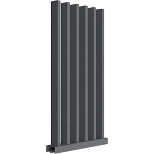 Забор Форпост AL, 100x40мм, зазор 100мм, срез 90°, RAL 7024 МУАР