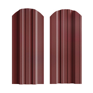 Штакетник Трапеция усил. СТАНДАРТ RAL3005, ГЛЯНЕЦ, двусторонний