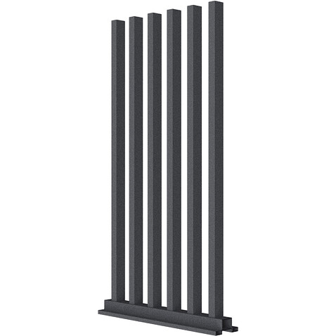 Забор Форпост AL, 60x40мм, зазор 100мм, срез 90°, RAL 7024 МУАР