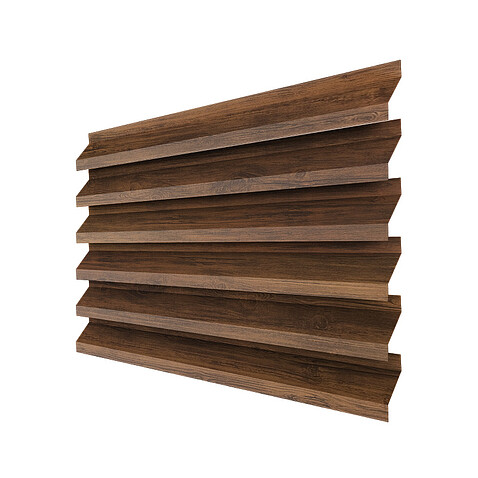 Забор-жалюзи ULTRA (в разборе), PRINTECH, Темный дуб