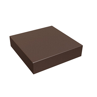 Заглушка на столб плоская, 63*63 мм, МАТ, RAL 8017