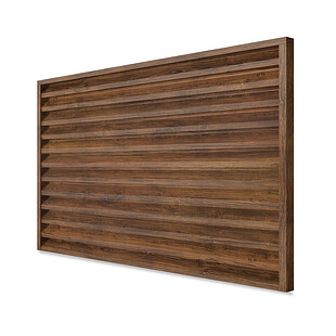 Забор-жалюзи ULTRA (секция в сборе), PRINTECH, Темный дуб