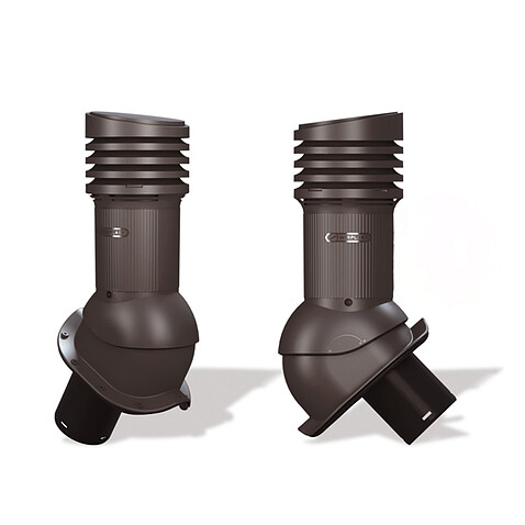 DR вентиляционный выход изолированный PERFEKTA EVO 125 E26 S10, темно-коричневый