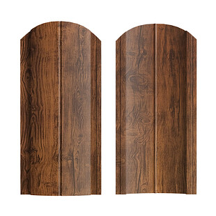 Штакетник Европланка ЭЛИТ Темный дуб, двусторонний