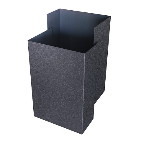 Декоративная накладка на столб 60*40, КВАРЦ, RAL 7024, 2м.п.