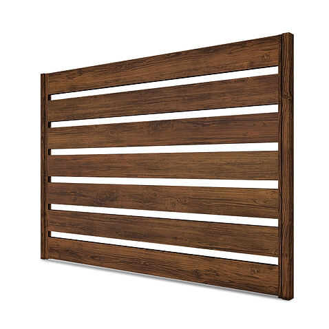 Забор Ранчо Classic 180, Темный дуб