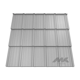 Металлочерепица МОРЕНО, ExtraMatt, RAL 7004, 0,5 мм, Листовая