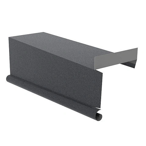 Планка торцевая сегментная правая, МАТ, RAL 7024