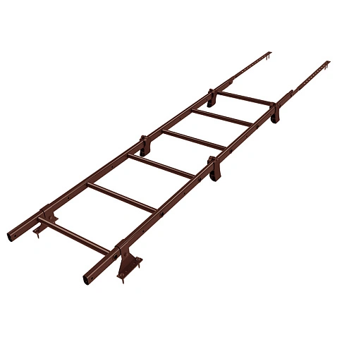 Лестница кровельная стеновая дл. 1860 мм без кронштейнов RAL 8017