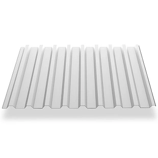 Профнастил МП20, ГЛЯНЕЦ, RAL9003, 0,45 мм, односторонний 