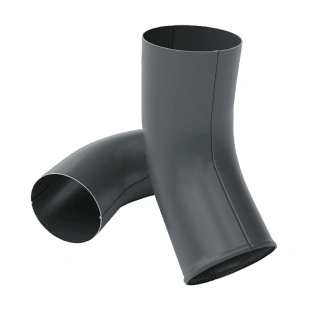 Колено трубы сливное PRO, RAL 7016, D125x90