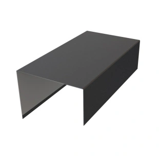 Декоративная накладка на столб 80*80, ExtraMatt, RAL 7021, 2м.п.