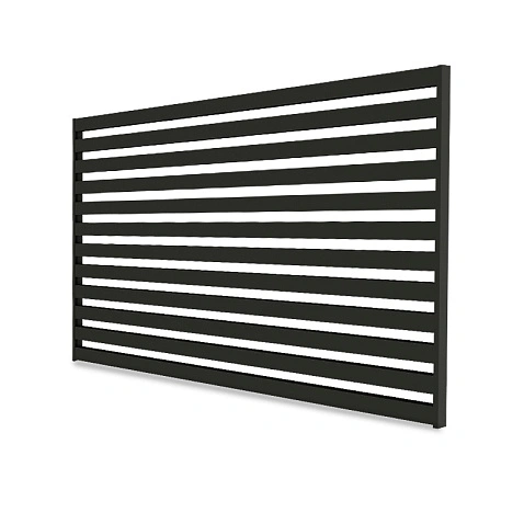 Забор Ранчо AL  Cubo 40, RAL 9005 МУАР
