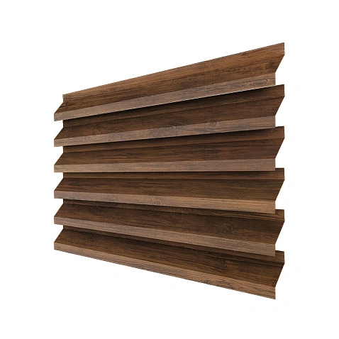 Забор-жалюзи ULTRA (секция в сборе), PRINTECH, Темный дуб