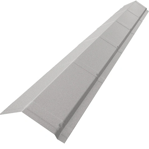 Конек домовидный штампованный, ExtraMatt , RAL 7004 (2,0 м)