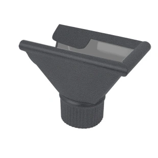 Воронка-заглушка правая D120/90, RAL 7021, ExtraMatt