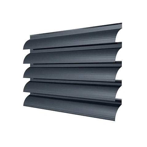 Забор-жалюзи ROUND (секция в сборе), МАТ, RAL 7024