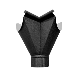 Воронка-угол внутренняя D120/90, RAL 9005, МАТ