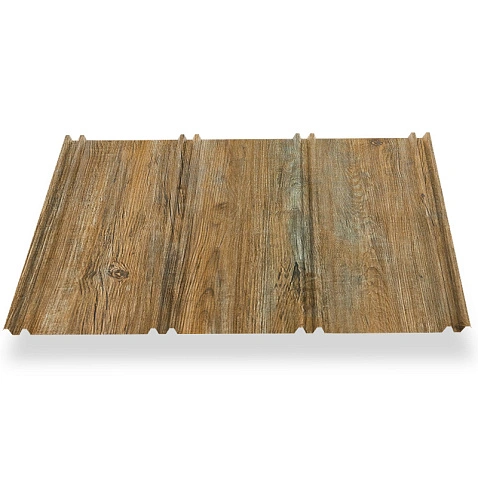 Профиль FALZIT, PRINTECH, Античный дуб золотой, двусторонний, 0,45 мм