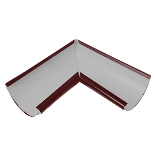 Угол желоба внутренний 90гр. D120/90 RAL 3005, ГЛЯНЕЦ