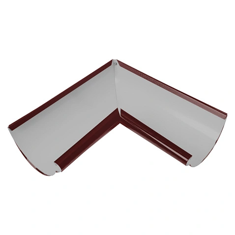 Угол желоба внутренний 90гр. D120/90 RAL 3005, ГЛЯНЕЦ