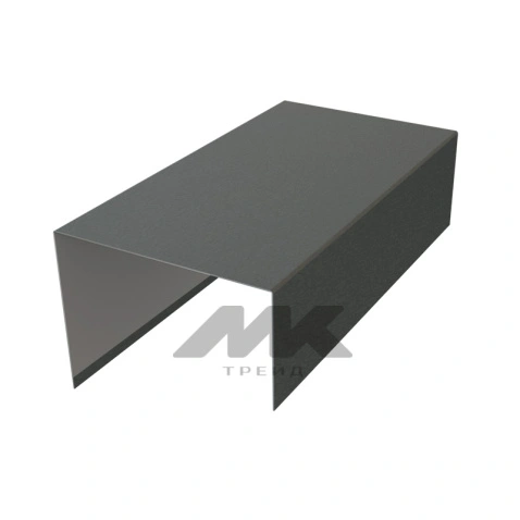 Декоративная накладка на столб 60*60, МАТ, RAL 7016, 2м.п.