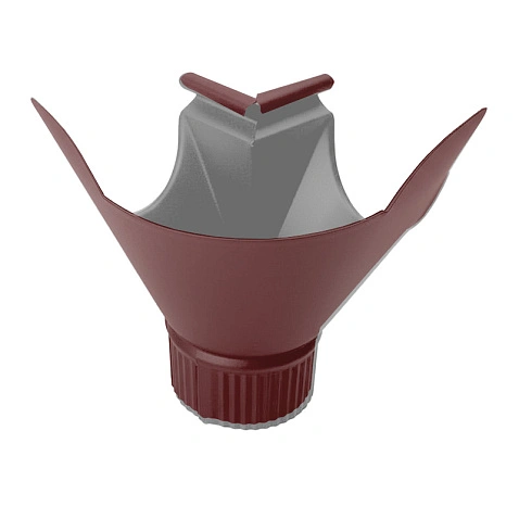 Воронка-угол внутренняя D120/90 RAL 3005, ГЛЯНЕЦ