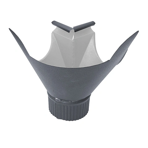 Воронка-угол внутренняя D120/90, RAL 7016, МАТ