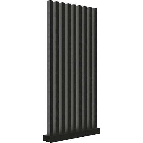 Забор Форпост AL, 60x40мм, зазор 50мм, срез 90°, RAL 9005 МУАР